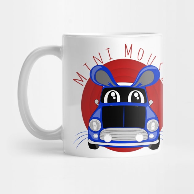 Funny mini mouse cartoon car design by kamdesigns